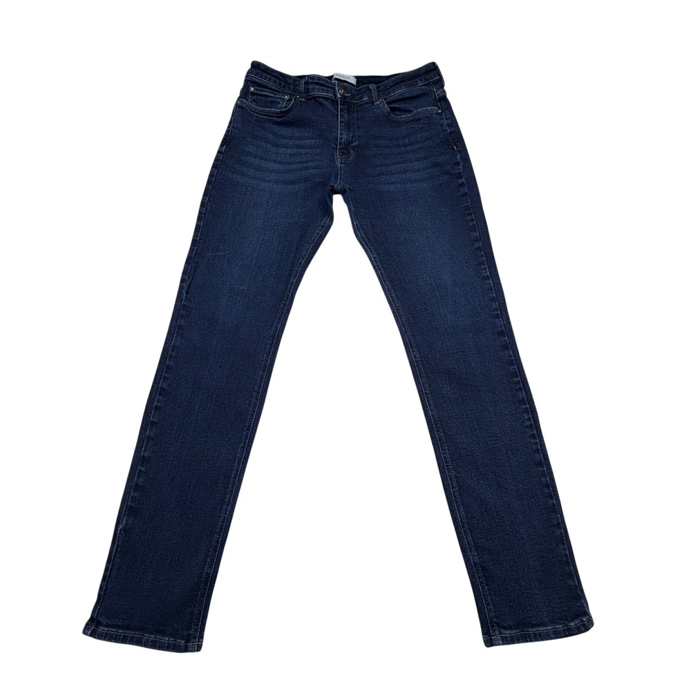 Legend London Jeans Mens 36x34 Blue Slim Fit M0089 Stretch Denim Dark Wash